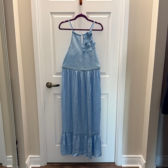 Lipsy Dresses & Skirts - Lipsy Light Blue Halter Dress NWOT
